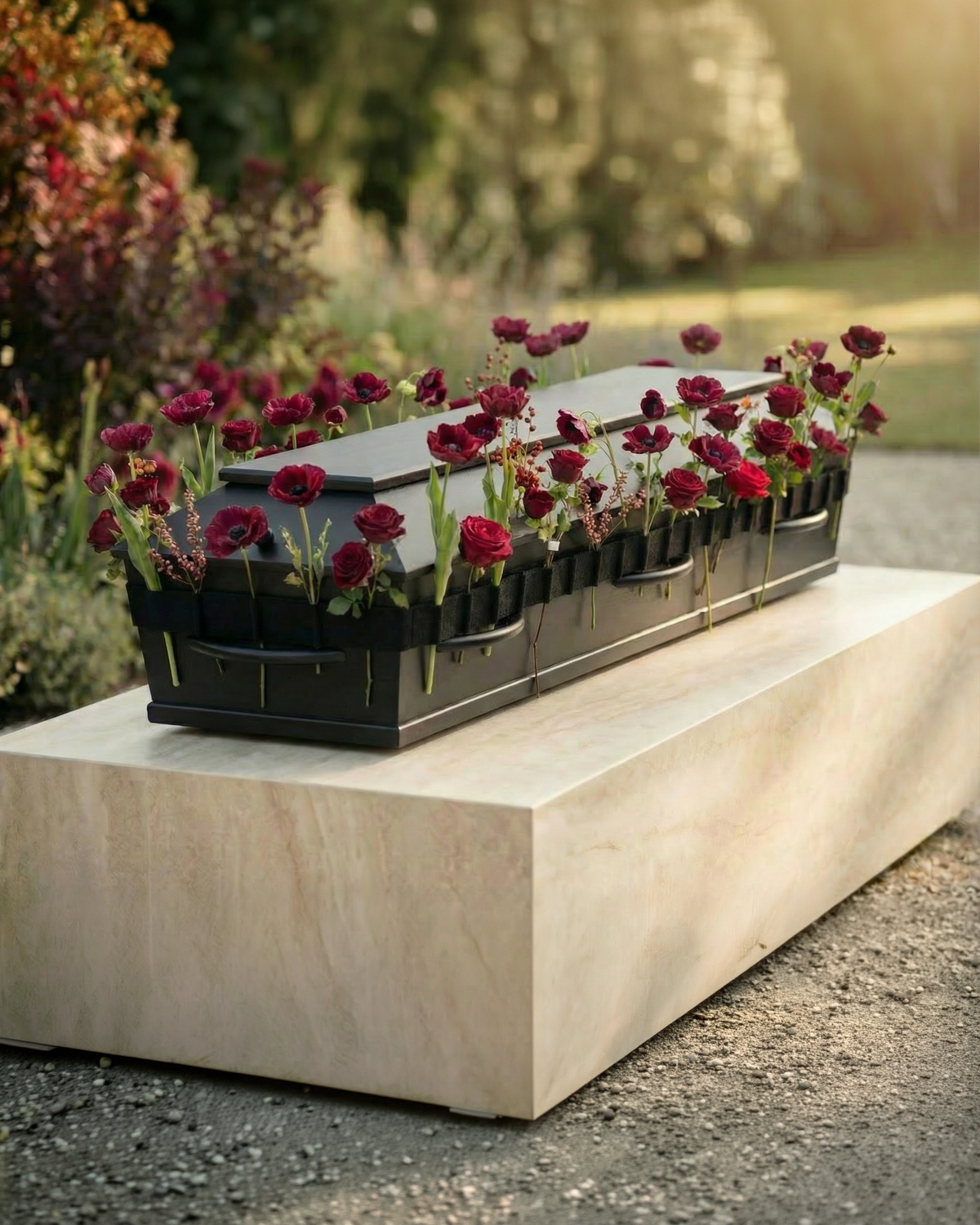 Exclusieve Zwarte Bloemenband® voor zijden bloemen