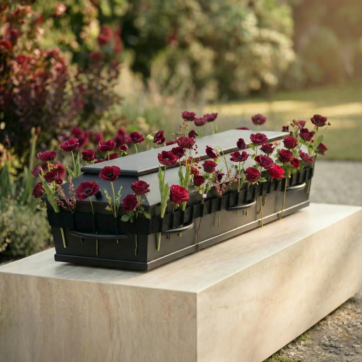 Exclusieve Zwarte Bloemenband® voor zijden bloemen